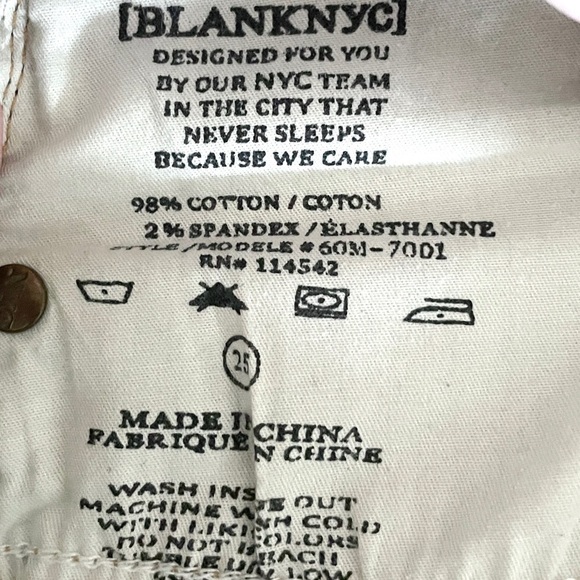 Blank NYC Distressed Busted Knee Acid Tie Dye Wash Skinny Jeans Size 25 - Picture 11 of 11